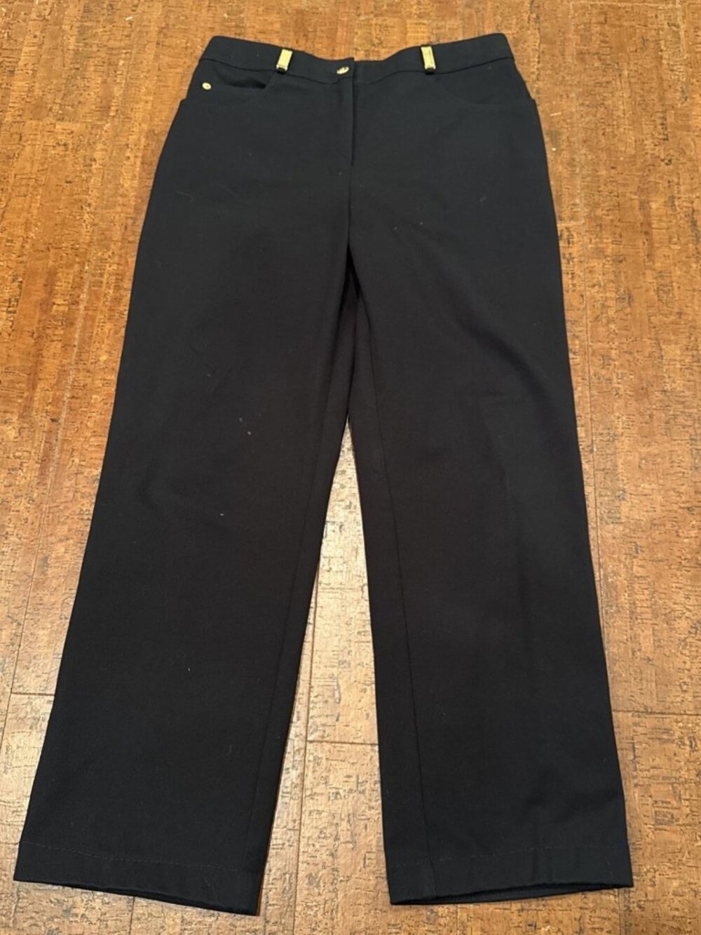 St. John Sport By Marie Black Straight Jeans Size 8